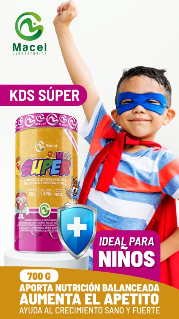 SUPER KIDS MULTIVITAMINICO PARA NIÑOS X 700 G - Imagen 2
