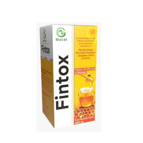 FINTOX JARABE CON MIEL DE ABEJA, MARAÑON, PROPOLEO JENGIBRE, LIMÓN Y PANELA X 400 ML