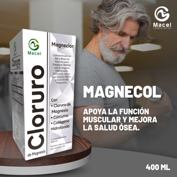 CLORURO DE MAGNESIO CON COLÁGENO HIDROLIZADO Y CURCUMA X 400 ML - Imagen 2
