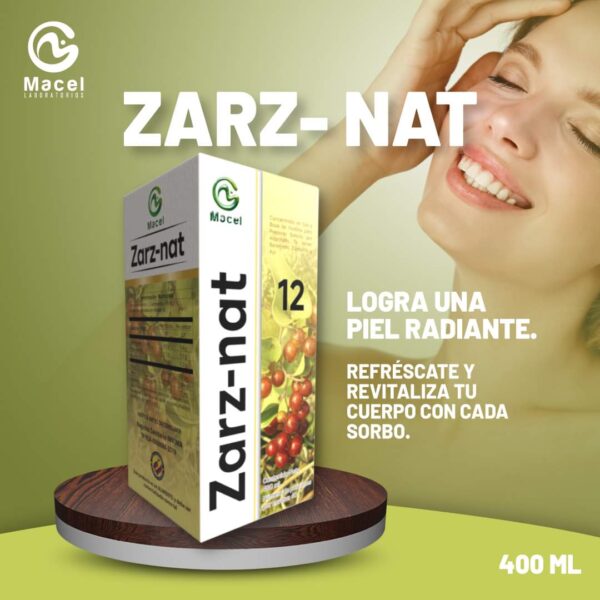 ZARZ-NAT CON ALCACHOFA, TE VERDE, BERENJENA, CURCUMA Y AJO X 400 ML - Imagen 2