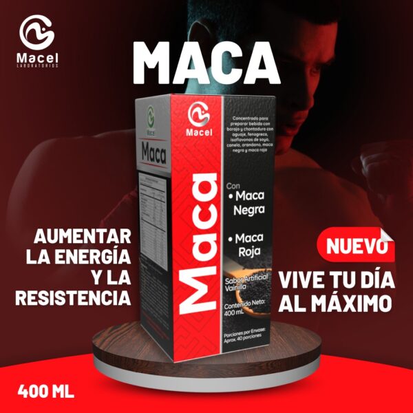 MACA NEGRA Y MACA ROJA EN JARABE X 400 ML - Imagen 2