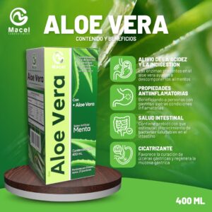 ALOE VERA JARABE X 400 ML SABOR MENTA