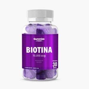 BIOTINA EN GOMITAS 10.000 MCG X 30 SABOR UVA