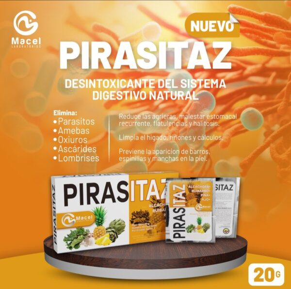 DESINTOXICANTE PIRASITAZ EN POLVO X 20 G - Imagen 2